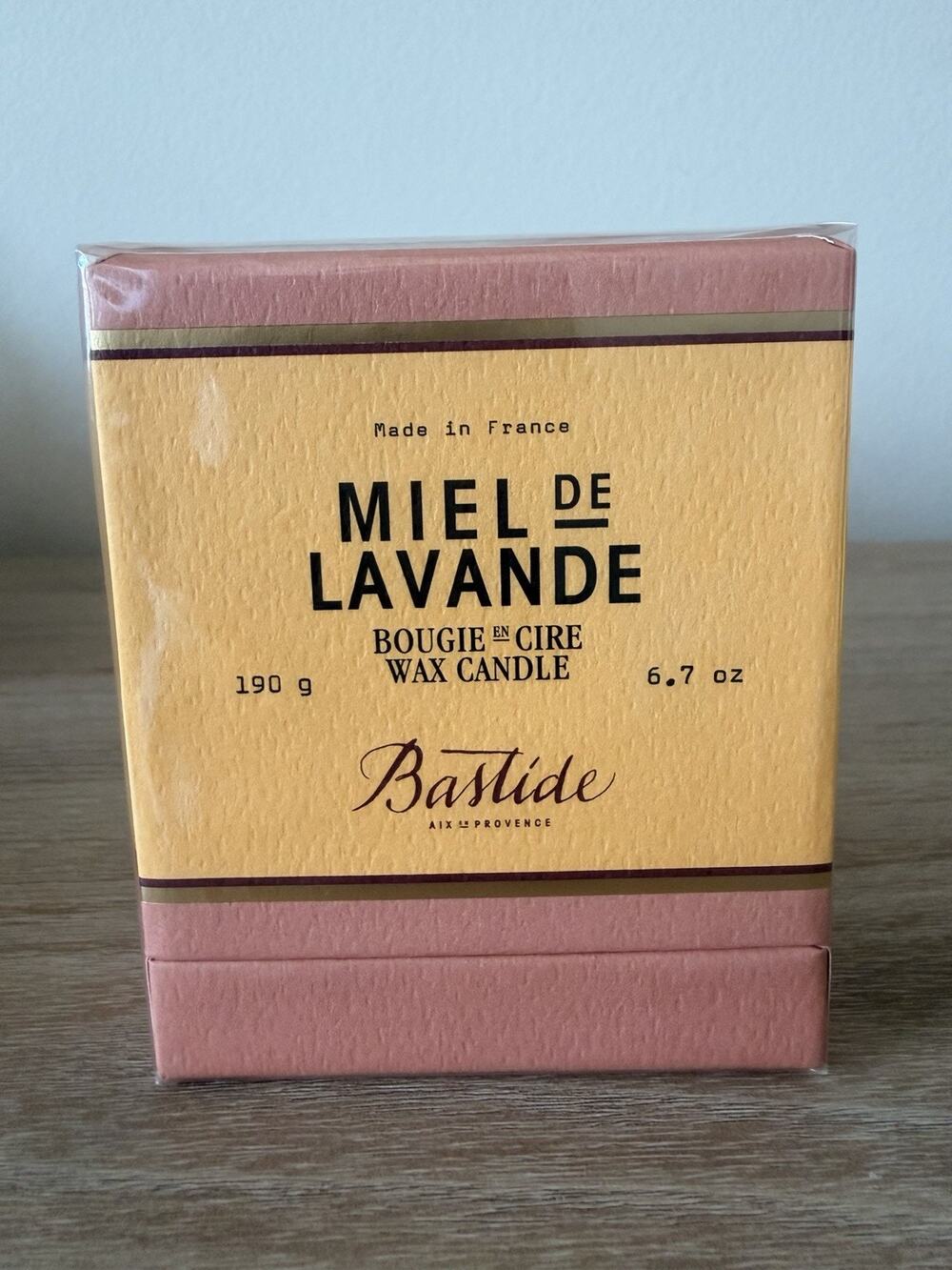 Bastide Miel de Lavande Honey Lavender Candle 6.7 oz 190g New Sealed
